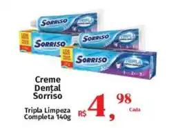 Supermercados Mateus Creme Dental Sorriso oferta