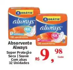 Supermercados Mateus Absorvente Always oferta