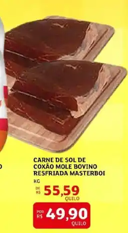 Assaí Atacadista Carne de sol de coxão mole bovino resfriada masterboi oferta