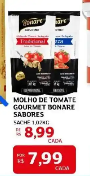Assaí Atacadista Molho de tomate gourmet bonare sabores oferta