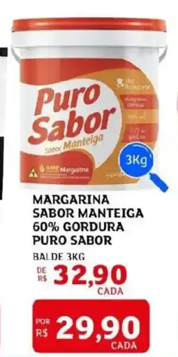 Assaí Atacadista Margarina sabor manteiga 60% gordura puro sabor balde oferta