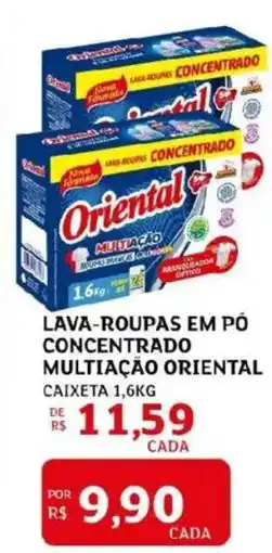 Assaí Atacadista Lava-roupas em pó concentrado multiação oriental caixeta oferta