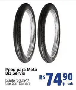 Supermercados Mateus Pneu para Moto Biz Servis oferta
