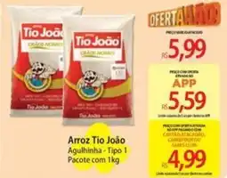 Atacadão Arroz Tio João Agulhinha - Tipo 1 Pacote oferta