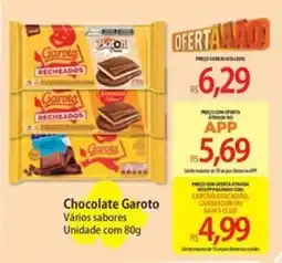 Atacadão Chocolate Garoto Vários sabores Unidade oferta