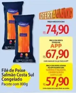 Atacadão Filé de Peixe Salmão Costa Sul Congelado oferta