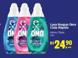 Supermercados Mateus Lava Roupas Omo Ciclo Rápido Vários Tipos oferta