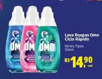 Lava Roupas Omo Ciclo Rápido