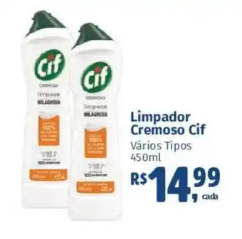 Limpador Cremoso Cif Vários Tipos