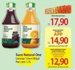 Atacadão Suco Natural One Laranja/Uva e Maçã Pet oferta