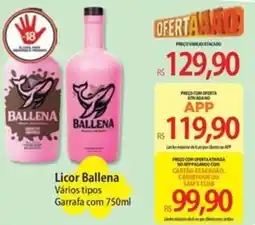Atacadão Licor Ballena oferta