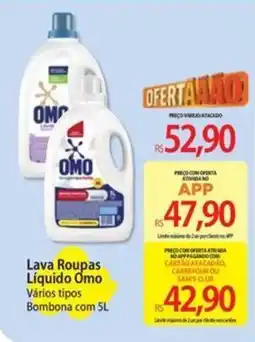 Atacadão Lava Roupas Líquido Omo oferta