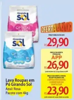 Atacadão Lava Roupas em Pó Girando Sol Azul/Rosa Pacote oferta