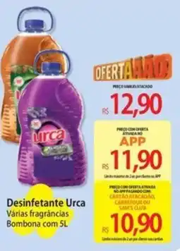 Atacadão Desinfetante Urca Várias fragrâncias Bombona oferta