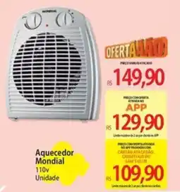 Atacadão Aquecedor Mondial 110v oferta