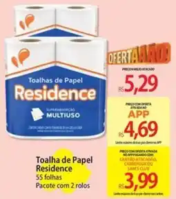 Atacadão Toalha de Papel Residence oferta