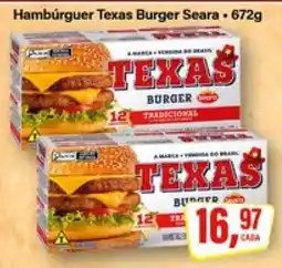 Rede Supermarket Hambúrguer Texas Burger Seara oferta