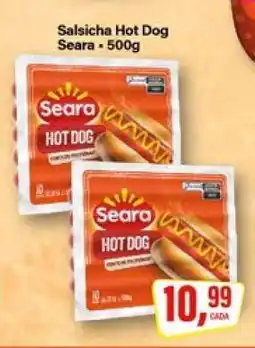 Rede Supermarket Salsicha Hot Dog Seara 500g oferta