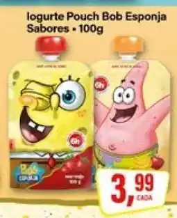 Rede Supermarket Iogurte Pouch Bob Esponja Sabores oferta