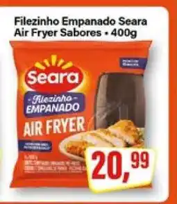 Rede Supermarket Filezinho Empanado Seara Air Fryer Sabores oferta