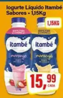 Rede Supermarket Iogurte Líquido Itambé Sabores oferta