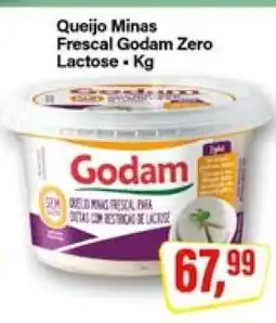 Rede Supermarket Queijo Minas Frescal Godam Zero Lactose - Kg oferta