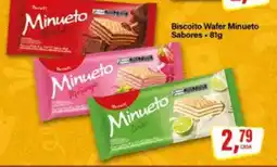 Rede Supermarket Biscoito Wafer Minueto Sabores oferta