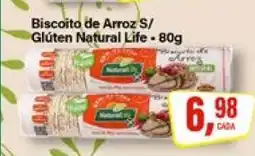 Rede Supermarket Biscoito de Arroz S/ Glúten Natural Life oferta