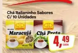 Rede Supermarket Chá Italianinho Sabores C/ 10 Unidades oferta