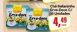 Rede Supermarket Chá Italianinho Erva-Doce C/ 10 Unidades oferta