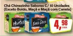 Rede Supermarket Chá Chinezinho Sabores C/ 10 Unidades oferta