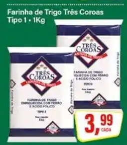 Rede Supermarket Farinha de Trigo Três Coroas Tipo 1 - 1Kg oferta