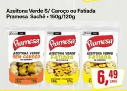 Rede Supermarket Azeitona Verde S/ Caroço ou Fatiada Pramesa Sachê oferta