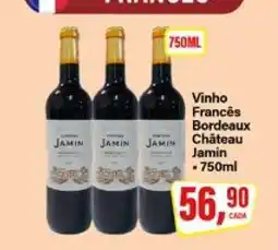 Rede Supermarket Vinho Francês Bordeaux Château Jamin oferta