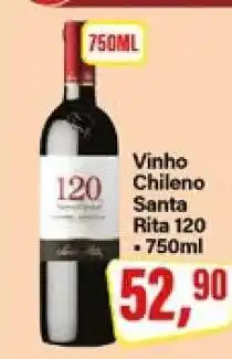 Rede Supermarket Vinho Chileno Santa Rita 120 oferta