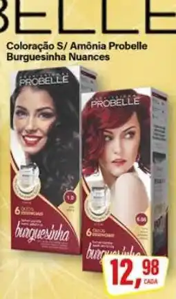 Rede Supermarket Coloração S/ Amônia Probelle Burguesinha Nuances oferta