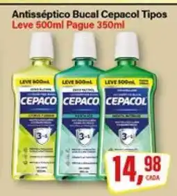 Rede Supermarket Antisséptico Bucal Cepacol Tipos oferta