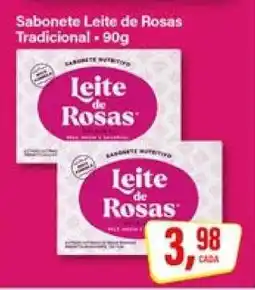 Rede Supermarket Sabonete Leite de Rosas Tradicional oferta