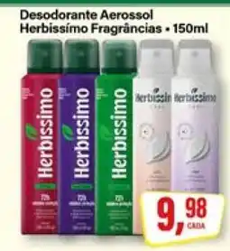 Rede Supermarket Desodorante Aerossol Herbíssimo oferta