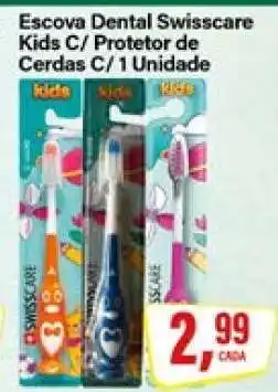 Rede Supermarket Escova Dental Swisscare Kids oferta
