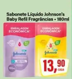 Rede Supermarket Sabonete Líquido Johnson's Baby Refil Fragrâncias oferta