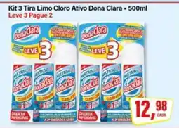 Rede Supermarket Kit 3 Tira Limo Cloro Ativo Dona Clara oferta