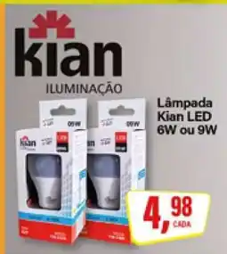 Rede Supermarket Lâmpada Kian LED 6W ou 9W oferta