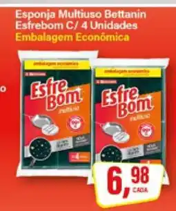 Rede Supermarket Esponja Multiuso Bettanin Esfrebom C/ 4 Unidades oferta