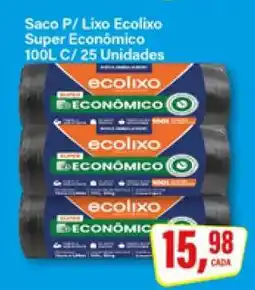 Rede Supermarket Saco P/ Lixo Ecolixo Super Econômico oferta