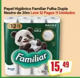 Rede Supermarket Papel Higiênico Familiar Folha Dupla Neutro de 30m oferta