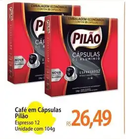 Atacadão Café em Cápsulas Pilão oferta