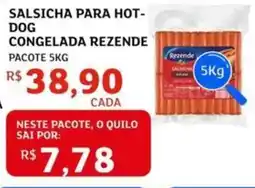Assaí Atacadista Salsicha para hot- dog congelada rezende oferta