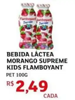 Assaí Atacadista Bebida láctea morango supreme kids flamboyant oferta