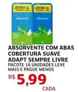 Assaí Atacadista Absorvente com abas cobertura suave adapt sempre livre oferta